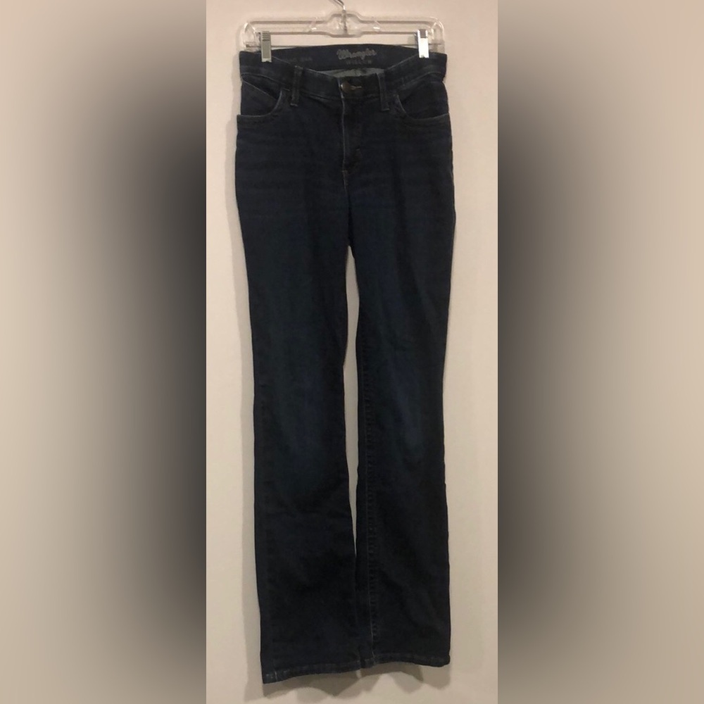 Wrangler Willow Women's Ultimate Riding Dark Wash Jeans straight Leg tall 5x36